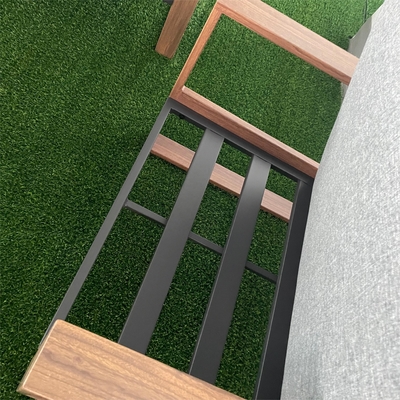 Mobili da giardino per esterno pieghevoli Divano in rattan in alluminio Set per tavolo da tè da angolo di lusso