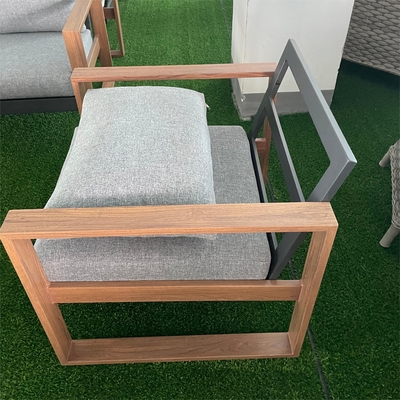 Mobili da giardino per esterno pieghevoli Divano in rattan in alluminio Set per tavolo da tè da angolo di lusso