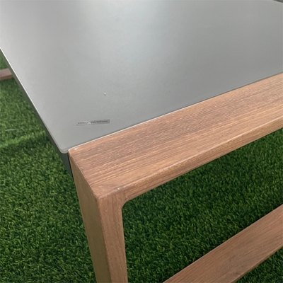 Mobili da giardino per esterno pieghevoli Divano in rattan in alluminio Set per tavolo da tè da angolo di lusso