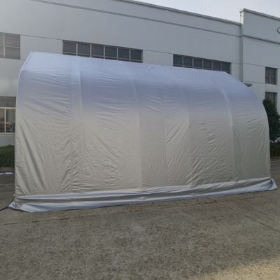 Tenda portabile per auto rifugio giardino magazzino capanno con pareti laterali e porte rimovibili