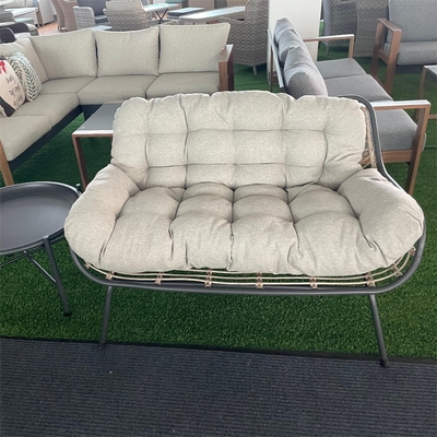 Mobili da giardino per esterni Divano in rattan in alluminio Set con tavolo di lusso e compratori di tè