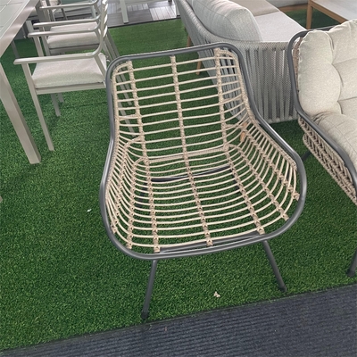 Mobili da giardino per esterni Divano in rattan in alluminio Set con tavolo di lusso e compratori di tè
