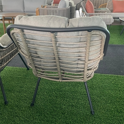 Mobili da giardino per esterni Divano in rattan in alluminio Set con tavolo di lusso e compratori di tè