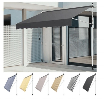 2.5 * 1.2m tipo pilastro tolte per cortile esterno giardino baldacchino ombra solare lega di alluminio
