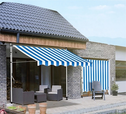 2.5 * 1.2m tipo pilastro tolte per cortile esterno giardino baldacchino ombra solare lega di alluminio