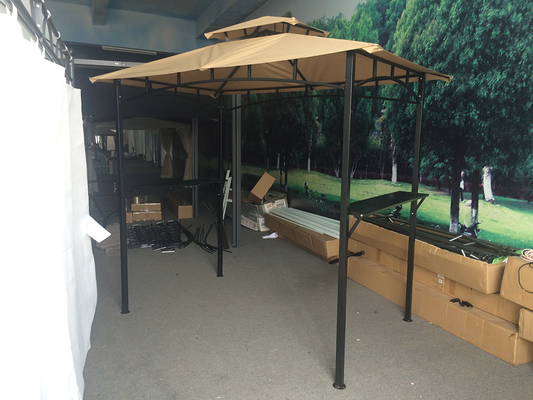 Materiale di poliestere 2.5*1.3*2.5M Tenda a baldacchino per barbecue Grill Gazebo