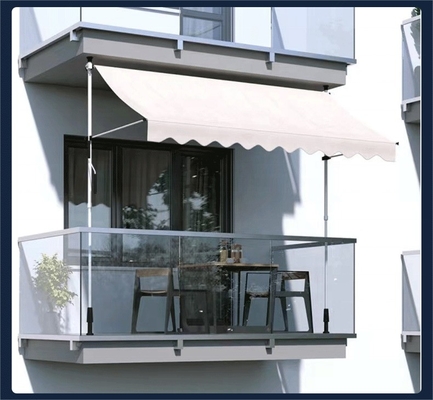 Telaio in lega di alluminio retrattile per balcone 3*1,2m Tessuto in poliestere impermeabile