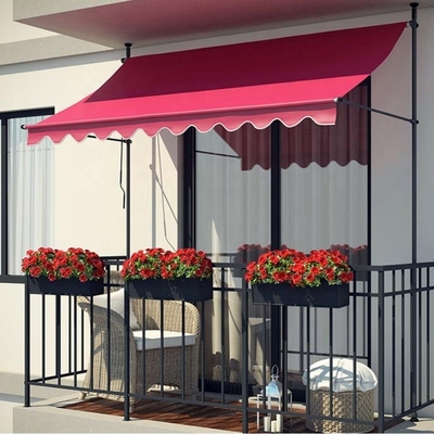 Telaio in lega di alluminio retrattile per balcone 3*1,2m Tessuto in poliestere impermeabile