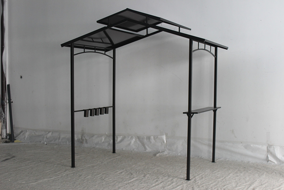Hard Top BBQ PC Board Grill Gazebo Cornice metallica per giardino esterno Parco patio Barbecue