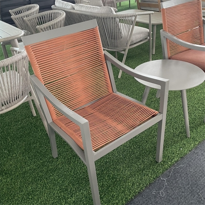 Mobili da giardino per esterni di alluminio Bistro Divano di rattan Set in stile di design moderno