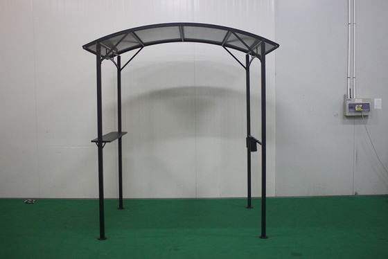 Hardtop BBQ Gazebo Padiglione esterno Tenda padiglione a quattro angoli con hardtop