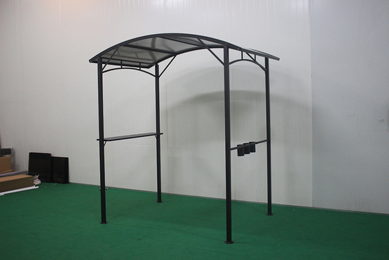 Hardtop BBQ Gazebo Padiglione esterno Tenda padiglione a quattro angoli con hardtop