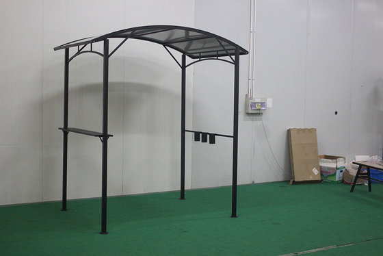 Hardtop BBQ Gazebo Padiglione esterno Tenda padiglione a quattro angoli con hardtop