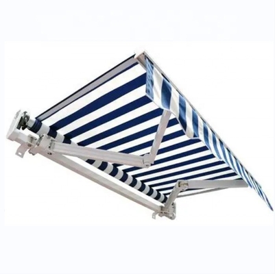 4.5*3m Tipo completamente aperto Tollo retrattile Canopy manuale esterno Materiale di palo di alluminio