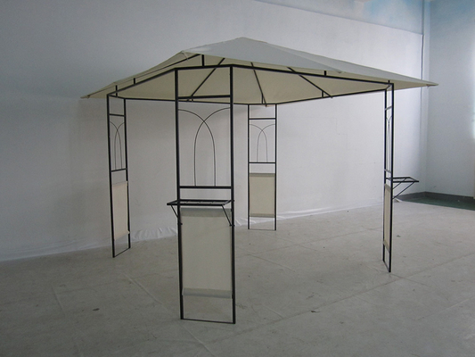 Double Roof Gazebo Outdoor Canopy Shelter con design personalizzabile e finitura rivestita in PVC