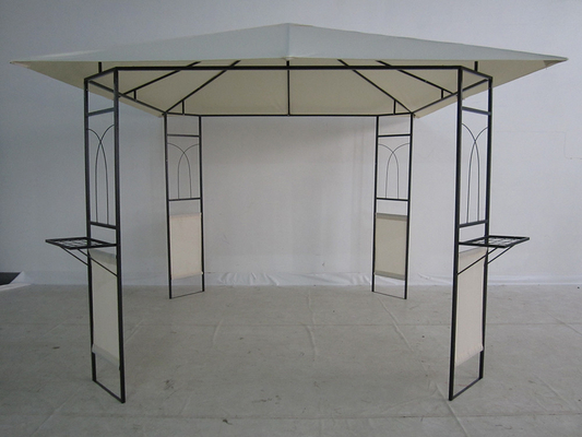 Double Roof Gazebo Outdoor Canopy Shelter con design personalizzabile e finitura rivestita in PVC