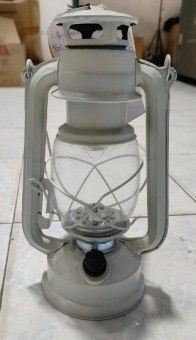 Sliver Metal Type Vintage Glass Decor Camping Hanging Light Lampade ad olio di cherosene di grande capacità