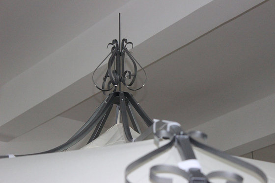Cornice in acciaio 3*2.9M Modello a cielo aperto Spire Gazebo per giardino ad alta energia Personalizzabile