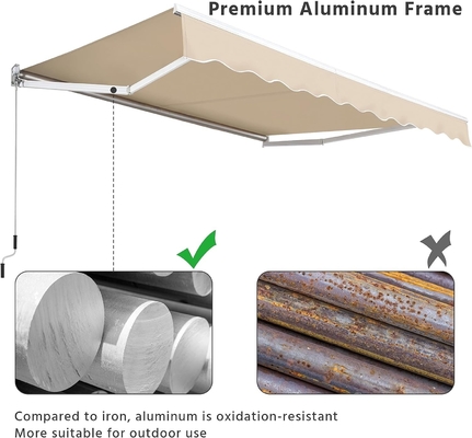 Cornice in alluminio tipo completamente aperto Tondo ombrello KD Ideale per le esigenze del cliente