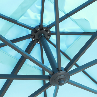 Canopy solare collabile appeso per patio Offset Parasole ombrello contemporaneo