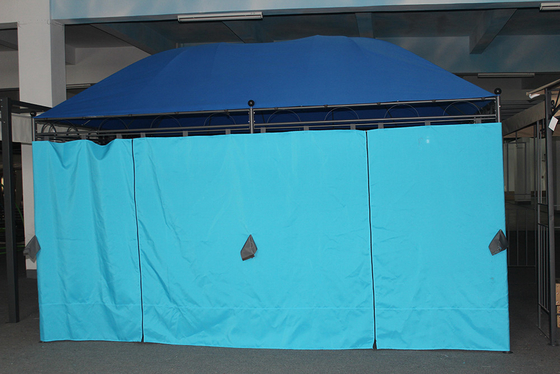 Blu Gran Canopy Design Arredamento pannello di metallo Gazebo superiore per mobili da esterno 3 * 4M