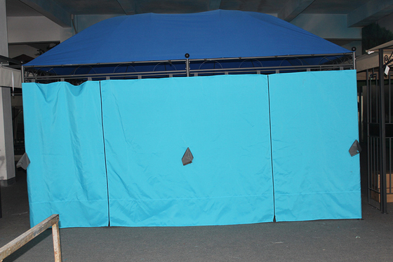 Blu Gran Canopy Design Arredamento pannello di metallo Gazebo superiore per mobili da esterno 3 * 4M