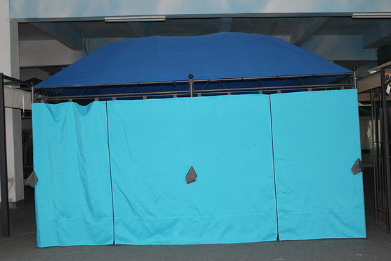 Blu Gran Canopy Design Arredamento pannello di metallo Gazebo superiore per mobili da esterno 3 * 4M
