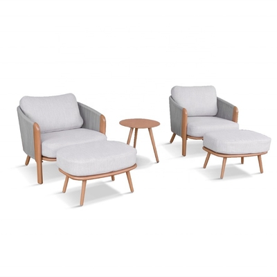 Alluminio telaio tavolo di lusso set Bistro per mobili da giardino per esterni colore personalizzato