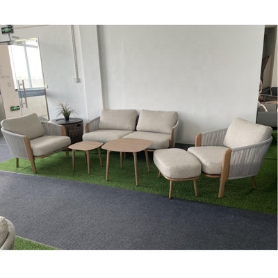 Alluminio telaio tavolo di lusso set Bistro per mobili da giardino per esterni colore personalizzato