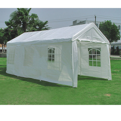 Non rivestito finitura vela all'aperto Gazebo canopy tenda con finestre pareti laterali CP002
