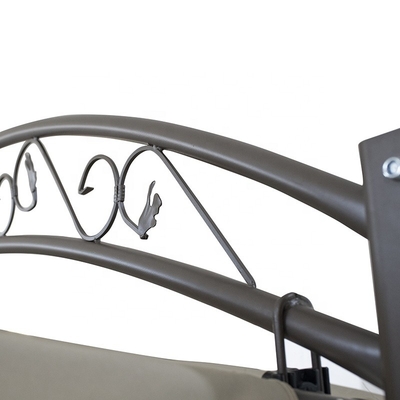 Decorazioni da giardino Sedie d'altalena all'aperto con baldacchino Pergola Gazebo Letto a panca cuscinato