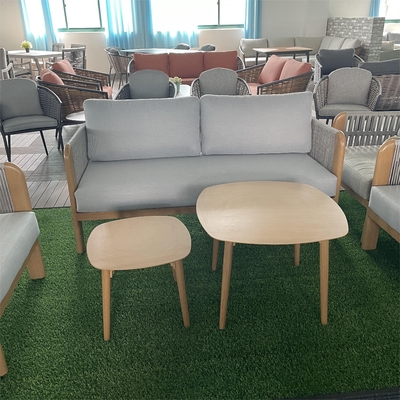 Mobili da giardino in alluminio per esterni Divano di rotino Set con set Bistro Teapoy di lusso
