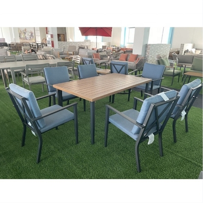 Dispositivi di giardino per esterni di colore personalizzabile Divano in rattan in alluminio