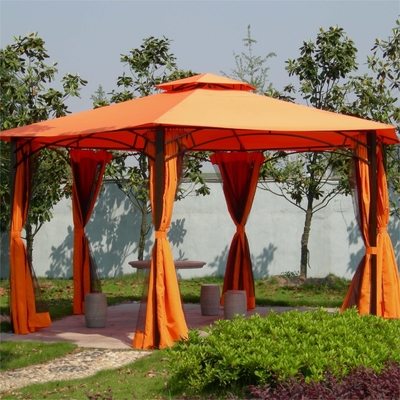 2.5*2.5*2.5M PVC Alumini Hexagonal Canopy Gazebo Tent per attività esterne in giardino