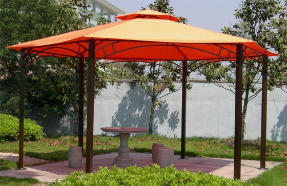 2.5*2.5*2.5M PVC Alumini Hexagonal Canopy Gazebo Tent per attività esterne in giardino
