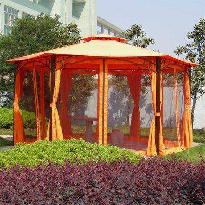 2.5*2.5*2.5M PVC Alumini Hexagonal Canopy Gazebo Tent per attività esterne in giardino