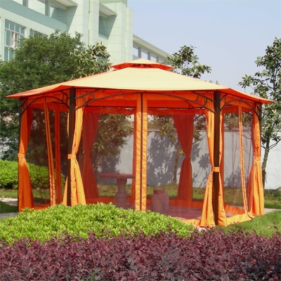 2.5*2.5*2.5M PVC Alumini Hexagonal Canopy Gazebo Tent per attività esterne in giardino