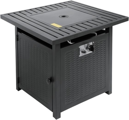 Grill da barbecue in acciaio in giardino esterno con fossa di gas senza fumo sferica rettangolare