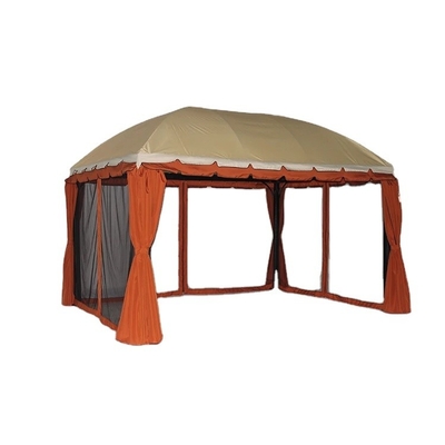 Edificio giardino in PVC Assemblaggio padiglione in legno Pergola impermeabile per parco all'aperto
