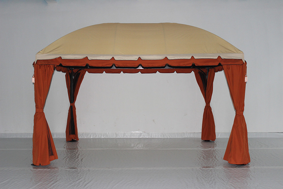 Edificio giardino in PVC Assemblaggio padiglione in legno Pergola impermeabile per parco all'aperto