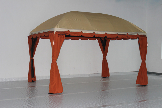 Edificio giardino in PVC Assemblaggio padiglione in legno Pergola impermeabile per parco all'aperto