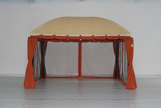 Edificio giardino in PVC Assemblaggio padiglione in legno Pergola impermeabile per parco all'aperto