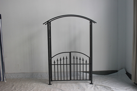 Arco metallico personalizzabile per giardino e gazebo del patio in colore nero non rivestito copertura
