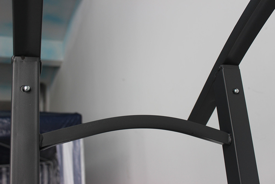 Arco metallico personalizzabile per giardino e gazebo del patio in colore nero non rivestito copertura