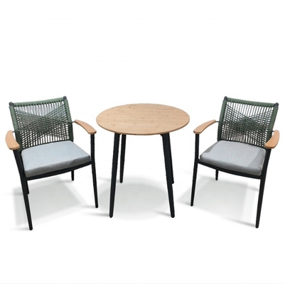Divano di rattan in alluminio Set mobili da giardino all'aperto con tavolino di lusso e imballaggio postale