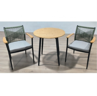 Divano di rattan in alluminio Set mobili da giardino all'aperto con tavolino di lusso e imballaggio postale