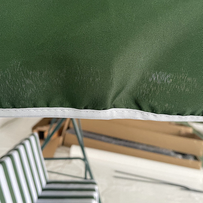 Letto appeso all' aperto Moderno design Silla oscillante per 3 persone con tubo e tetto in acciaio