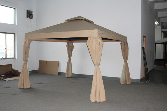 ECO-FRIENDLY Tenda di giardino in alluminio con tetto doppio e zanzariera