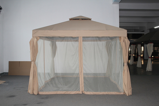 ECO-FRIENDLY Tenda di giardino in alluminio con tetto doppio e zanzariera