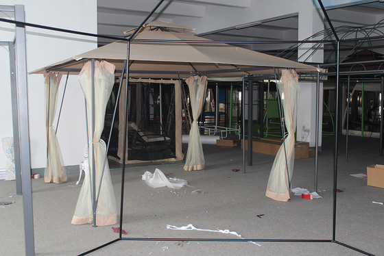 Gazebo in alluminio con telaio pieghevole e dimensione 3.5*3.5*2.67M